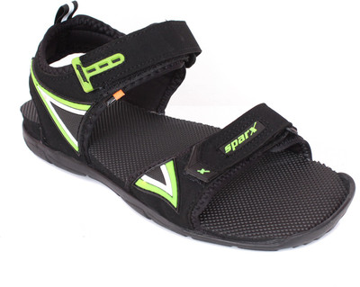Sparx SS 473 Men Sports Sandals(Black, Green , 6)
