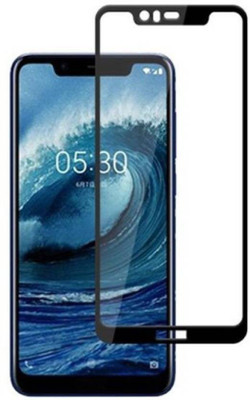 INFINITYWORLD Edge To Edge Tempered Glass for Nokia 5.1 Plus(Pack of 1)