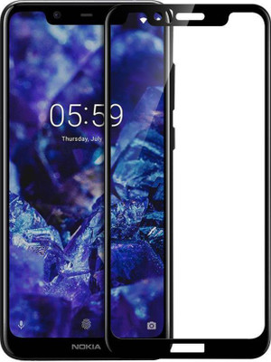 INFINITYWORLD Edge To Edge Tempered Glass for Nokia 5.1 Plus(Pack of 1)