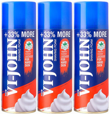 

VI-JOHN VIJOHN Shaving Foam 400GM Hard Skin (Pack of 3)(400 g)