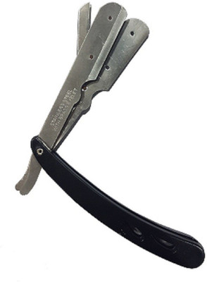 

JAGTEK Professional Salon Stainless Steel Straight Barber Hair Salon Plastic Handle Razor Folding Safe Shavin