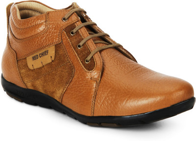 

Red Chief Leather Boots For Men(Brown, Tan