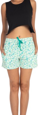 NITE FLITE Printed Women Green Night Shorts