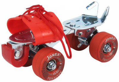 

Jonex Tenacity (with adjustment key) Quad Roller Skates - Size 3-10 UK(White), Red
