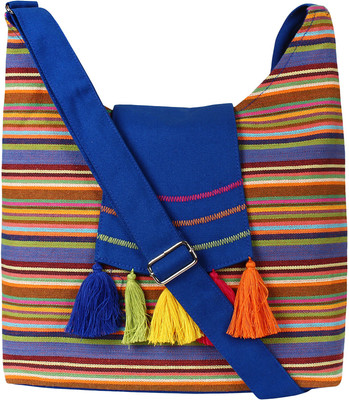 

Anekaant Women Casual Multicolor Cotton Sling Bag