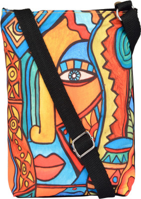 

All Things Sundar Women Casual Multicolor Canvas Sling Bag