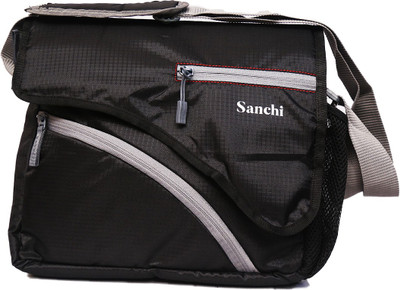 

Sanchi Men Casual Black Polyester Sling Bag