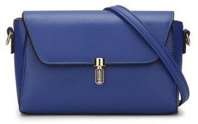 

Bag World Women Evening/Party Blue Synthetic Leather Sling Bag