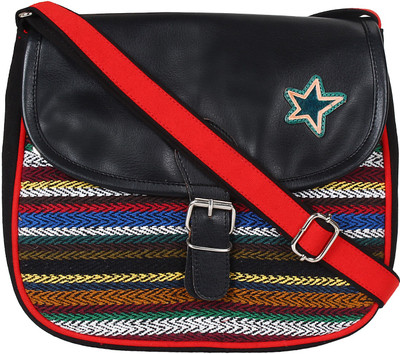 

Anekaant Women Casual Multicolor Leatherette Sling Bag