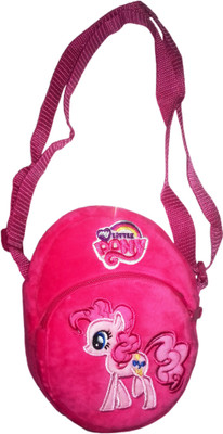 kidoz kingdom Girls Casual Pink Fabric Sling Bag