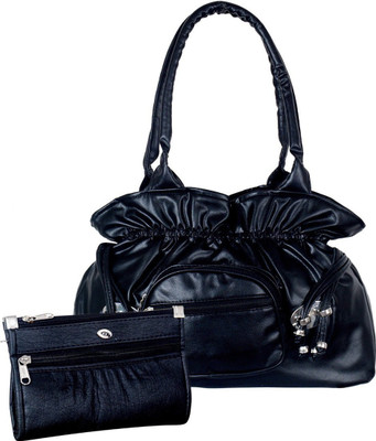 

VISHESH COLLECTIONS Women Evening/Party, Casual Black PU Hand-held Bag