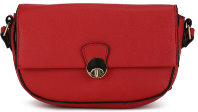 Accessorize Women Casual Red PU Sling Bag