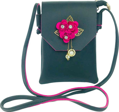 

Lelys Women Casual Green PU Sling Bag