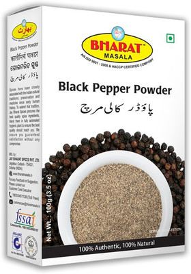 

BHARAT MASALA Black Pepper Powder 50 gm pack of 3(3 x 16.67 g)