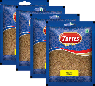 

7BYTES Ajwain- 100 Gram, Pack of 4(4 x 25 g)
