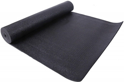 

QUINERGYS ™ Yoga All Purpose High Density Non-Slip Exercise Yoga Mat with Carrying Strap Black 6 mm Yoga Mat, Black-22