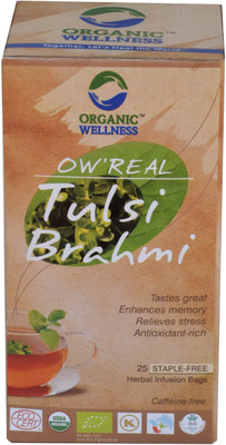 

Organic Wellness OW'Real Tulsi Brahmi Brahmi Herbal Infusion Bags(25 Bags, Box)