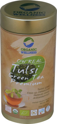 

Organic Wellness OW'Real Tulsi Green Tea Premium Tulsi Green Tea(100 g, Tin)