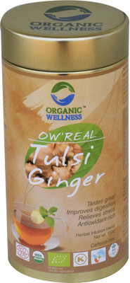 

Organic Wellness OW'Real Tulsi Ginger Ginger Herbal Infusion(100 g, Tin)