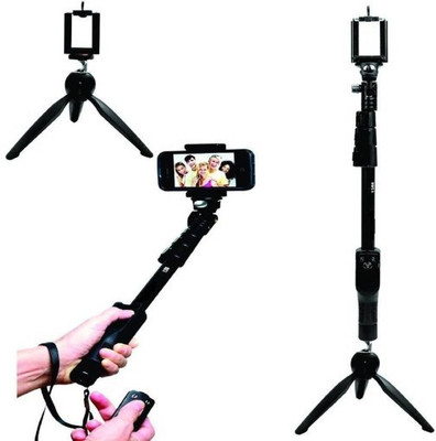 

Landmark LOY_438L_H8 selfie triopd smart phones compatiable Bluetooth Portable tripod with remote||360 degree tripod|| Foldable triopod|| Camera stand|| Mobile Tripod|| Camcorder tripod|| Camera mount|| Extendable tripod||Three-Dimensional Head & Quick Re