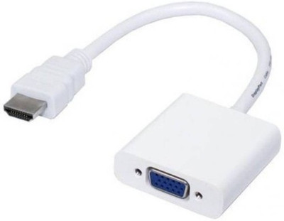 

HOC TV-out Cable VGQ_594V HDMI to VGA Cable compatible for laptop/PC/TV/Tablet/Projector/Xbox(White, For Computer)