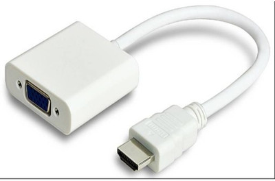 

HOC TV-out Cable AXI_615A HDMI to VGA Cable compatible for laptop/PC/TV/Tablet/Projector/Xbox(White, For Computer)