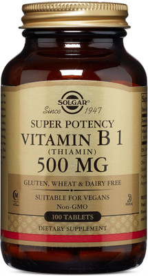

Solgar Vitamin B1 (Thiamin) 500 mg 100 Tablets(100 No)