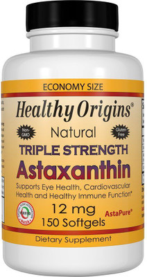 

Healthy Origins Triple Strength Astaxanthin 12 mg 150 Softgels(150 No)