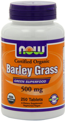 

Now Foods Certified Organic Barley Grass 500 mg 250 Tablets(250 No)
