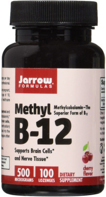 

Jarrow Formulas Methyl B-12 Cherry Flavor 500 mcg 100 Lozenges(100 No)
