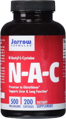 

Jarrow Formulas N-A-C N-Acetyl-L-Cysteine 500 mg 200 Capsules(200 No)