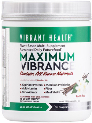 

Vibrant Health Maximum Vibrance Version 3.0 Vanilla Bean 22.1 oz (626.4 g)(627 g)