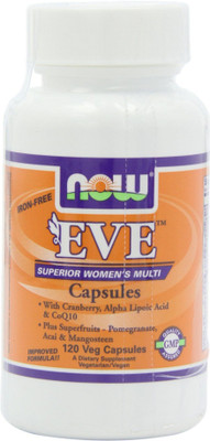 

Now Foods Eve Capsules Superior Women Multi Iron-Free 120 Veg Capsules(120 No)