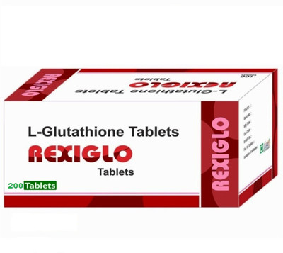 

Rexiglo L 100mg Antioxidant Skin Brightening 200 Tablets - Blister pack of 10X20(100 mg)