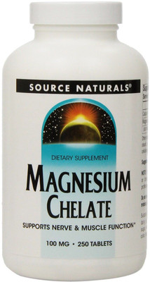 

Source Naturals Magnesium Chelate 100 mg 250 Tablets(250 No)