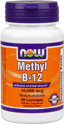 

Now Foods Methyl B-12 Extra Strength 10000 mcg 60 Lozenges(60 No)