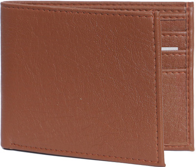 

Just Click Men Brown Artificial Leather Wallet(5 Card Slots), Brown ( ten )