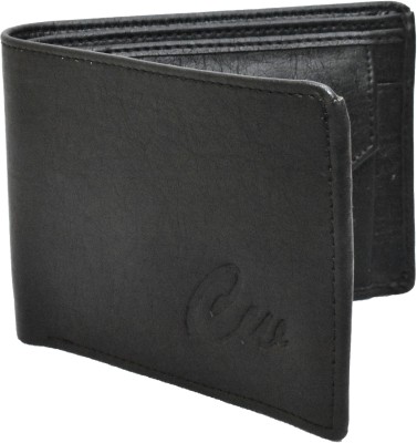 Classic World Men Casual Black Artificial Leather Wallet(3 Card Slots)