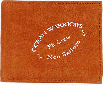 

Flying Machine Men Casual Tan Genuine Leather Wallet(4 Card Slots)