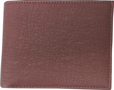 

HOTDEALZZ Men Formal Brown Artificial Leather Wallet(4 Card Slots), Maroon