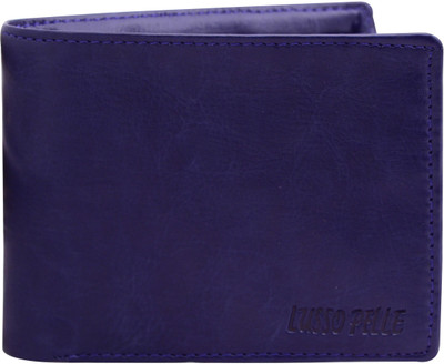 

Lusso Pelle Men Blue Artificial Leather Wallet(4 Card Slots)