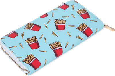 

A Vintage Affair Women Blue Canvas Wallet(6 Card Slots)