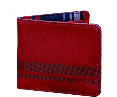

Kaeres Men Maroon Genuine Leather Wallet(6 Card Slots)
