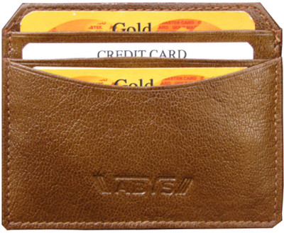 

ABYS Men Tan Genuine Leather Card Holder(6 Card Slots)