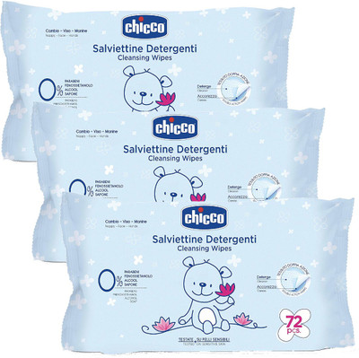 

Chicco Wipes Without Flip Cover (72 Pcs-Pack of 3)(3 Pieces)