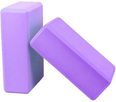 ShopyBucket EVA FoamBlock to Support Deepen Poses and Aid Balance and Flexibility Blue-Set 2 Yoga Blocks(Purple Pack of 2)
