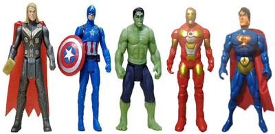 

IndusBay Toy Action Figures 5 in 1 Toy figures for kids(Multicolor)
