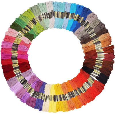 

SYGA Embroidery Floss Thread Crochet String 100 Colors Handcrafts 8.75 Yards Long Per Skein