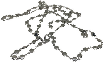 

Aumni Crafts Jewelry Necklace Chains Tarnish Resistant Stainless Steel 5mm Flower Silver Color (Sold as 1 metre)