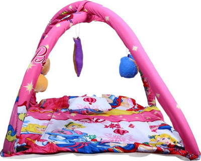 

Cutieful Mosquito Protector Comfy Baby Sleeping Mosquito Net Playgym Bed With Pillow and hanging Toys CUTFBPLG017 Portable Crib(Fabric, Multicolor)